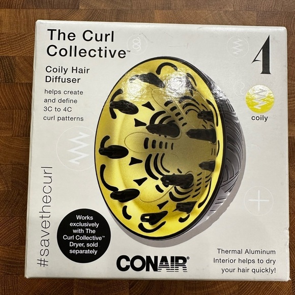 Conair The Curl Collective Coily Hair Diffuser 4Coily 3c To 4c Curl Patterns - Picture 1 of 4
